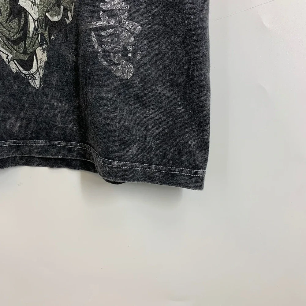 Dragon Ball‎ Z Boy's Goku T Shirt Anime Black Wash Graphic Tee Size M